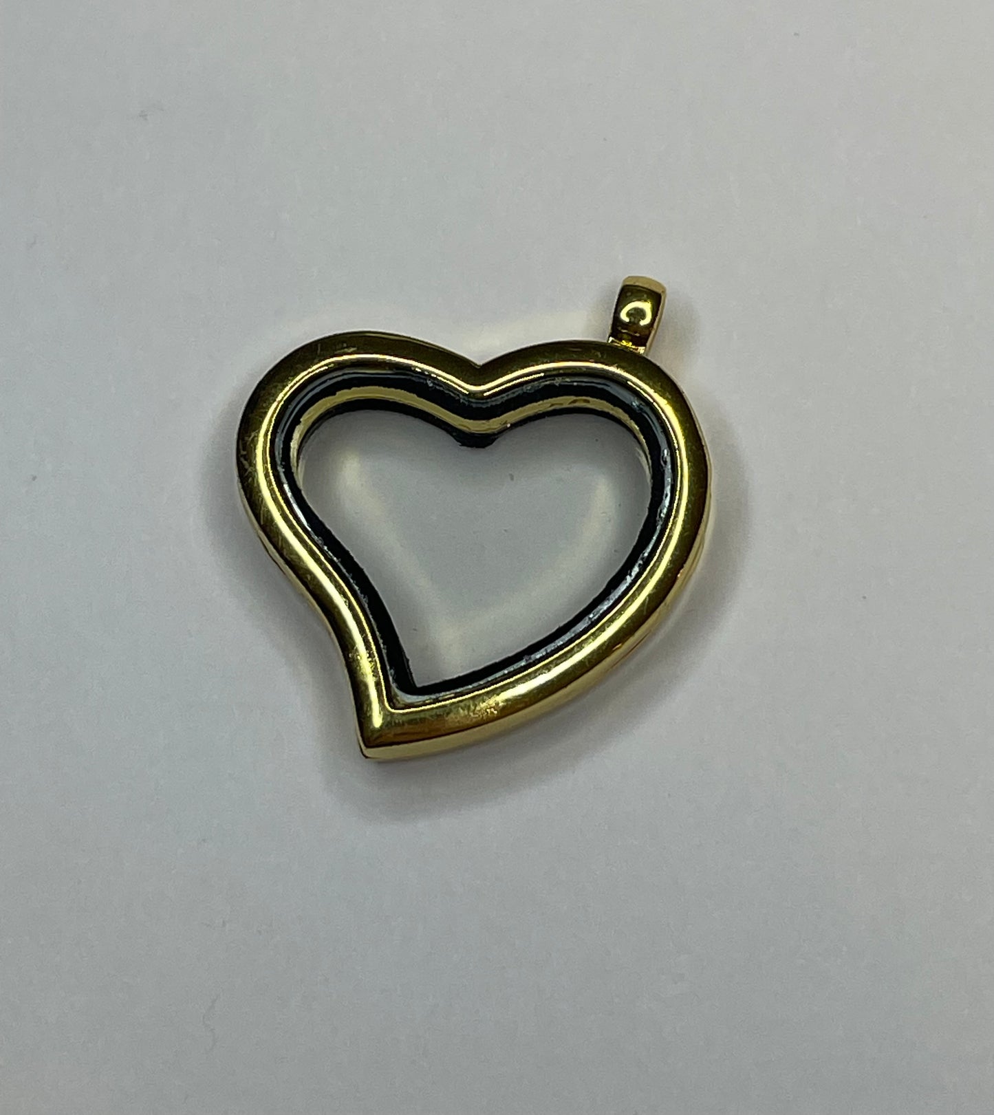 Gold-Tone Gem Dazzle Heart Locket