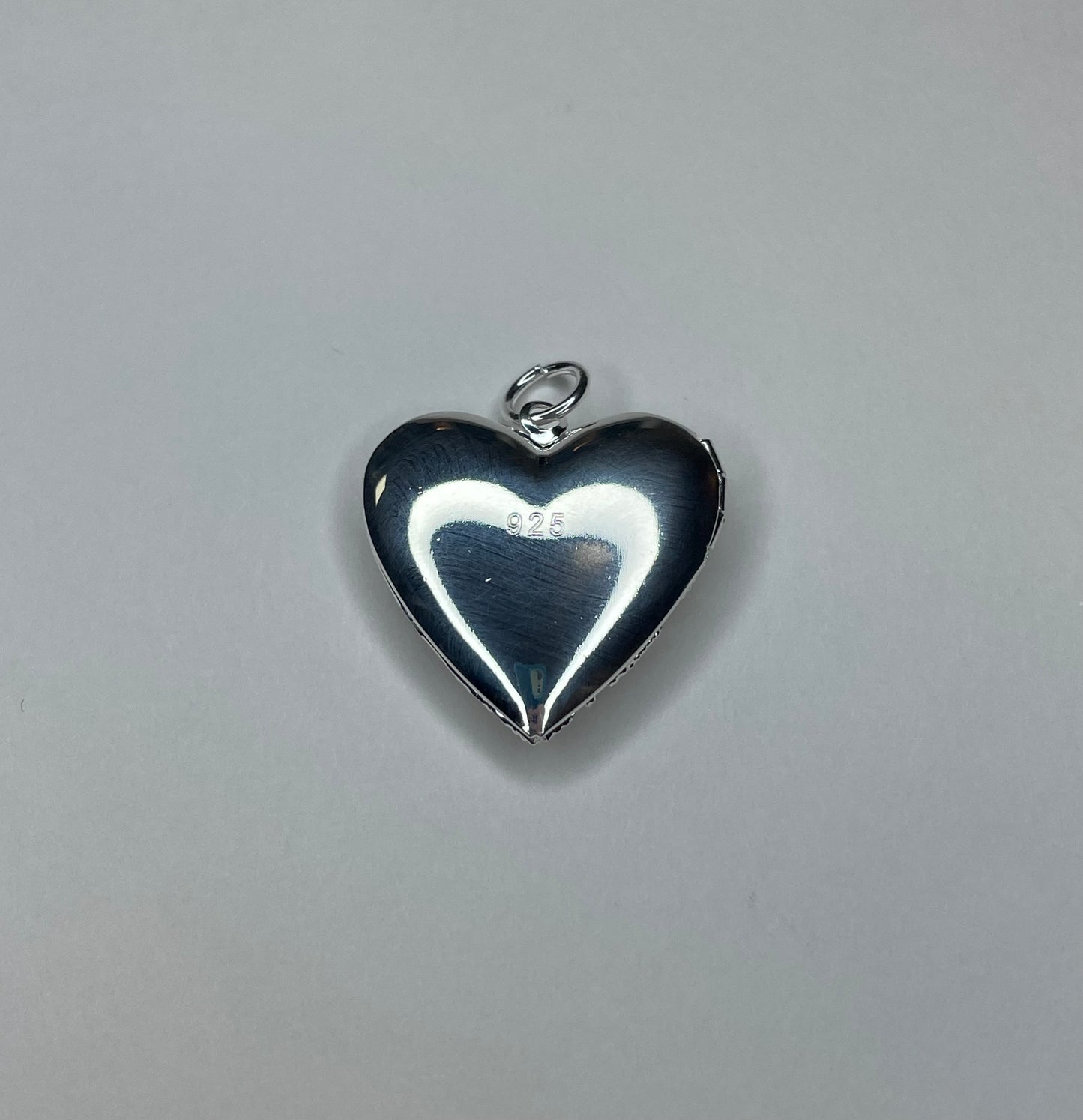 Victorian Heart Silver-Tone Gem Locket