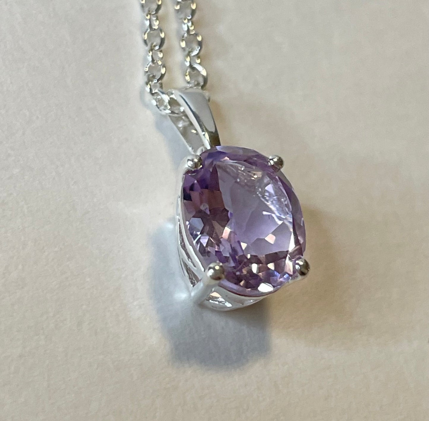 Rose De France Pink Amethyst Pendant