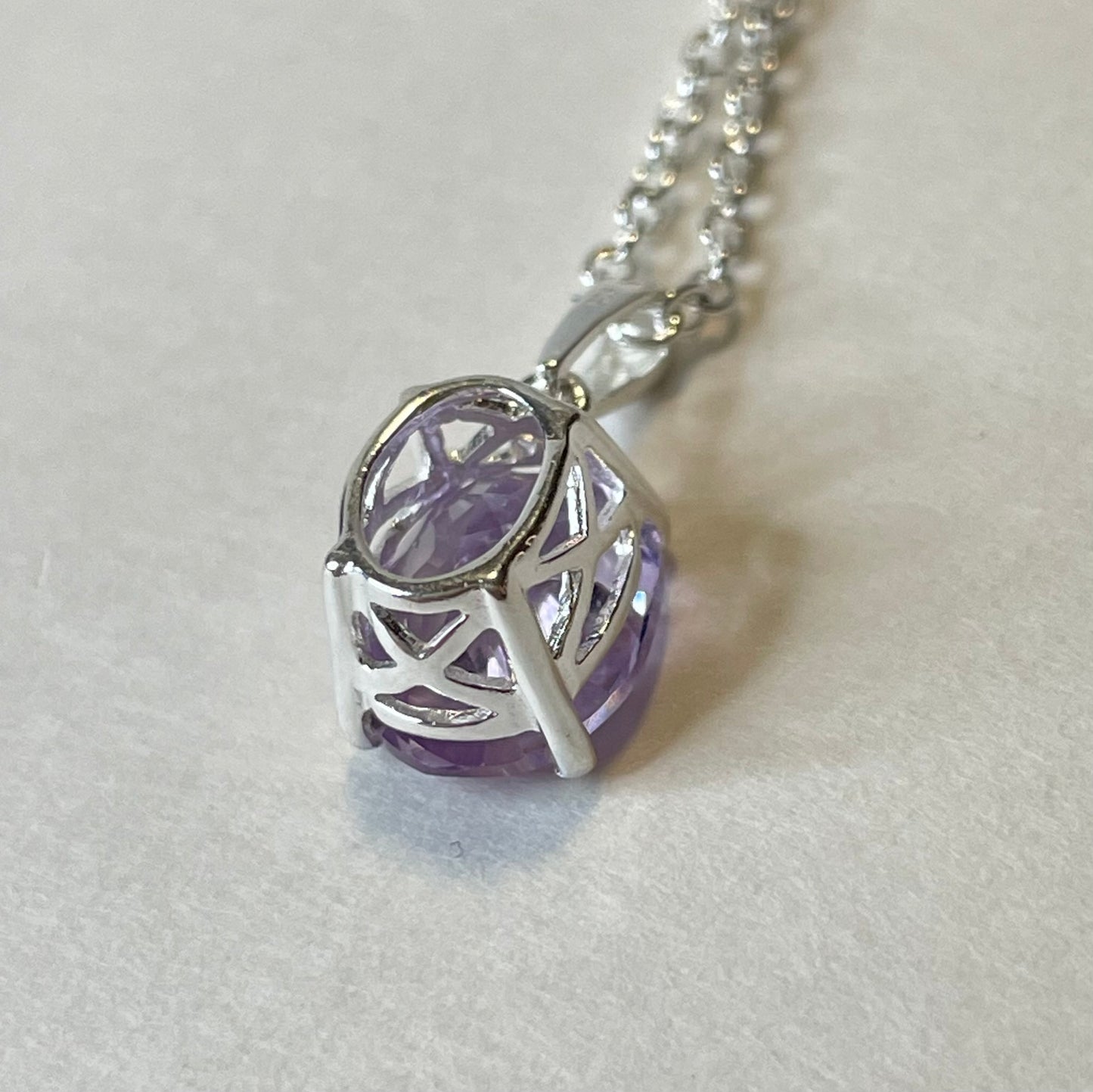 Rose De France Pink Amethyst Pendant