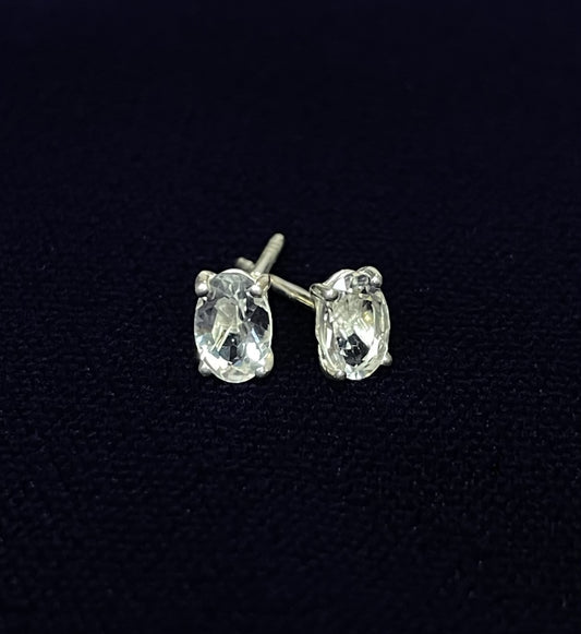 Starlight Oval Petalite Studs