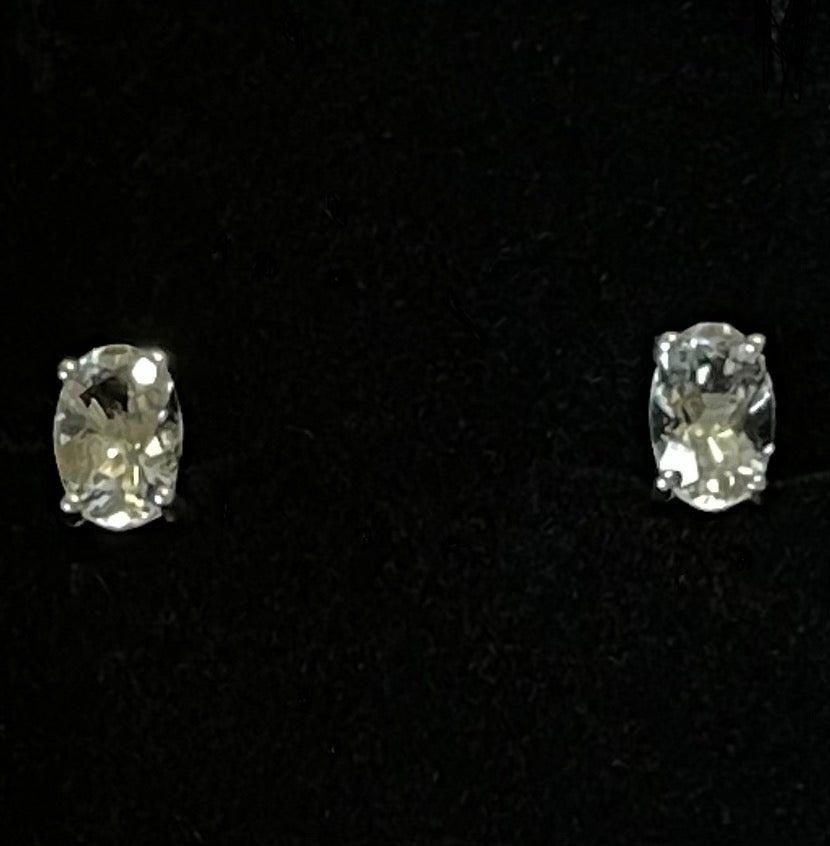 Starlight Oval Petalite Studs