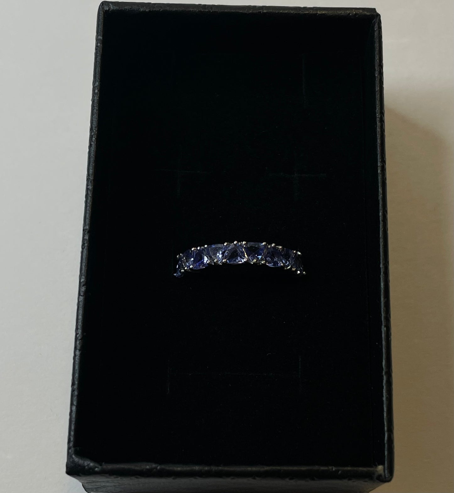 Tanzanite Eternity Ring - Size 5