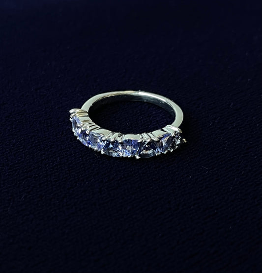 Tanzanite Eternity Ring - Size 5